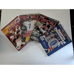 Lot of 4 Football Magazines SI 2004 Preview Phil Steele 2007 Beckett Feb 2005